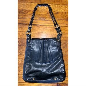 Me Char Black Leather Designer Bag
